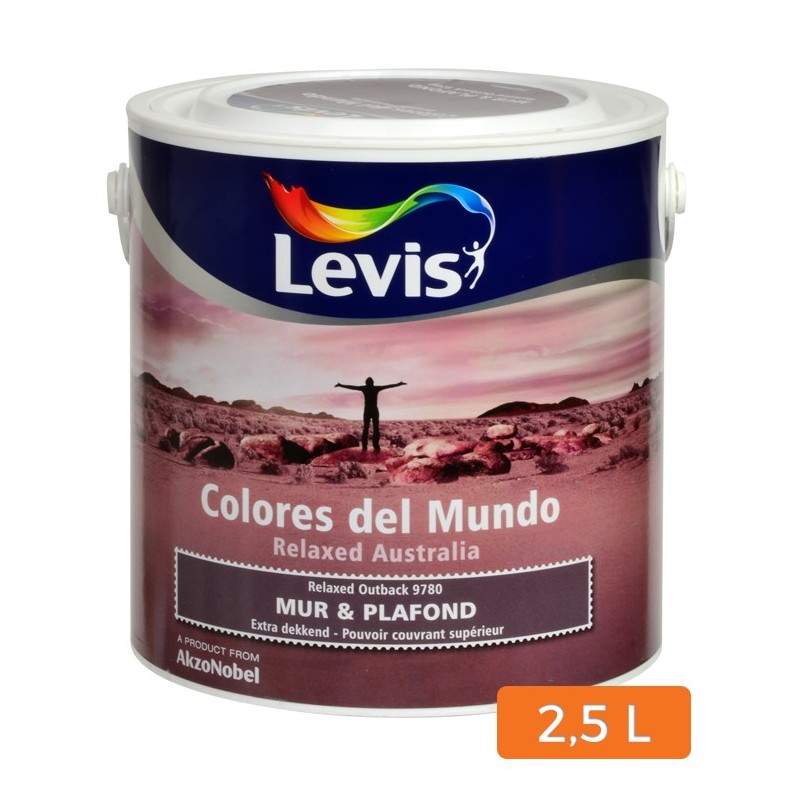 peinture levis colores del mundo mur et plafond 25 l