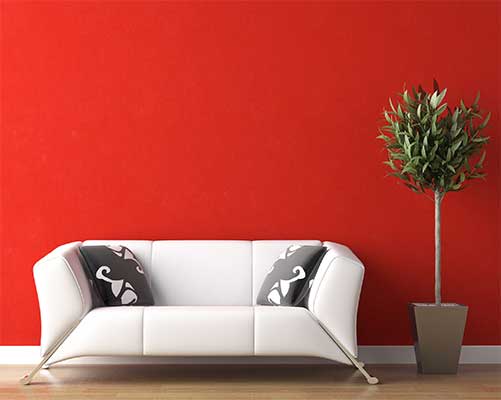 Kleurenwaaier voor uw woonkamer painttrade Behang schouw woonkamer