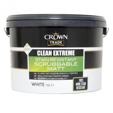 Crown Trade Clean Extreme Scrubbable Mat 10L blanc