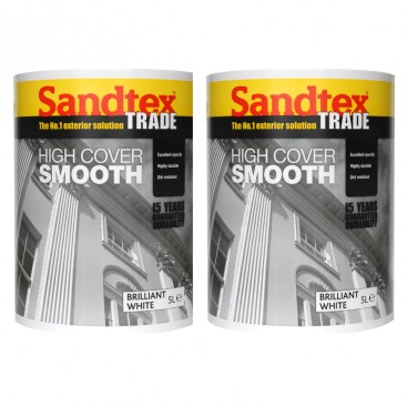 Sandtex Trade High Cover Smooth 10L wit