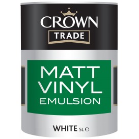 Crown Trade Matt Vinyl 5L blanc