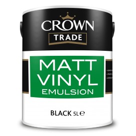 Crown Trade Matt Vinyl 5L zwart