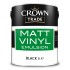 Crown Trade Matt Vinyl 5L noir