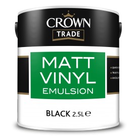 Crown Trade Matt Vinyl 2.5L zwart