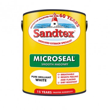 Sandtex Microseal Smooth Masonry 2.5L wit