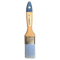Platte borstel met blauwe haren
