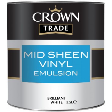 Crown Trade Mid Sheen Vinyl verf
