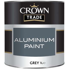 Crown Trade Aluminium Paint 1L Grey