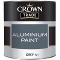 Crown Trade Aluminium Paint 1L Grey