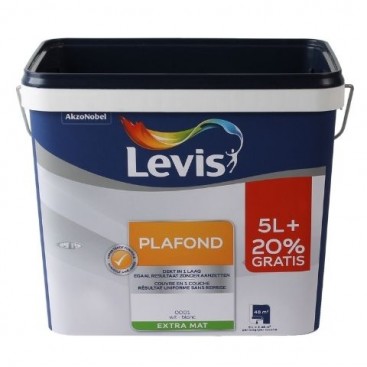 Peinture Levis plafond 5 + 1L