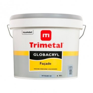 Peinture satinée Globacryl façade Trimetal 10L